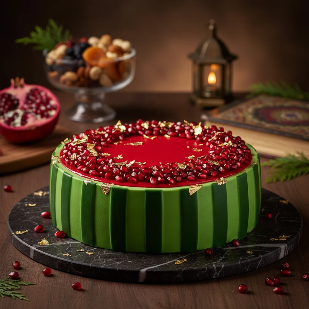 طرز تهیه کیک هندوانه شب یلدا 