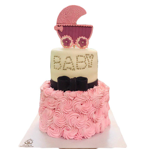 کیک نوزادی دخترانه 