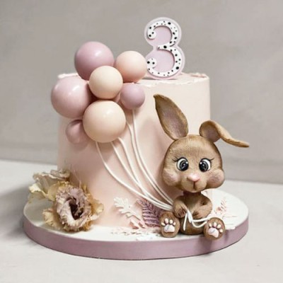 کیک خرگوش دخترانه 