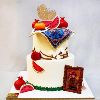 کیک یلدایی عروس انار 