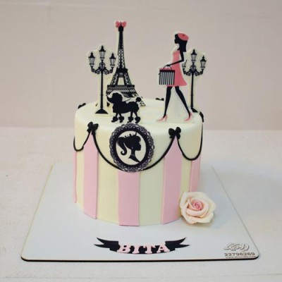 کیک دخترانه بزرگسال پاریس