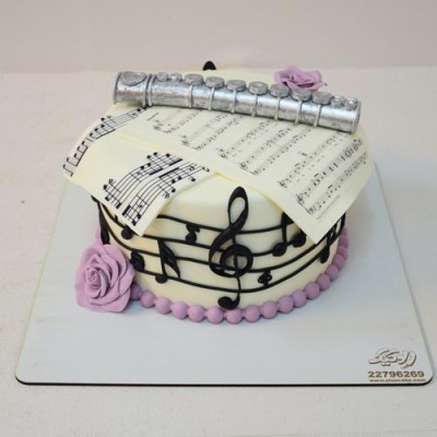 کیک موسیقی فلوت