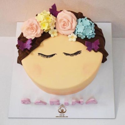 کیک دخترانه فیس 