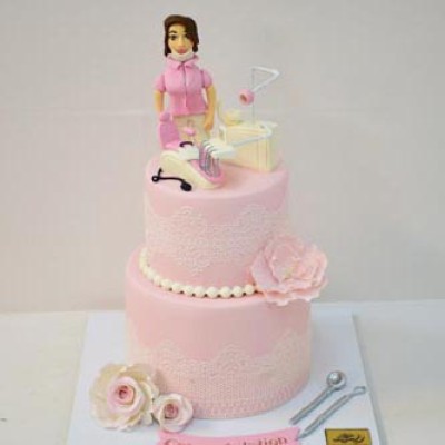 کیک دندانپزشکی دخترانه 