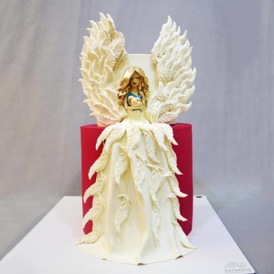 کیک نوزادی بال فرشته 