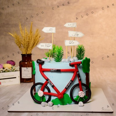 کیک دوچرخه سوار