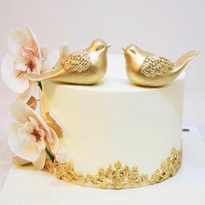 کیک نامزدی فانتزی پرنده 