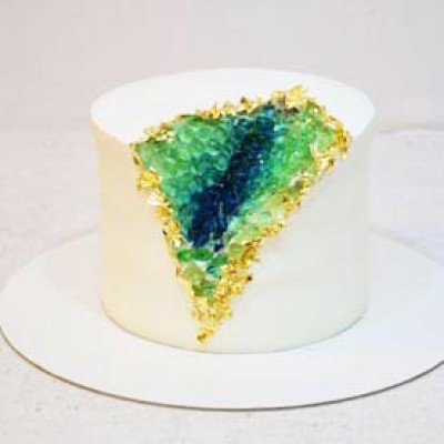 کیک ژئود آبی