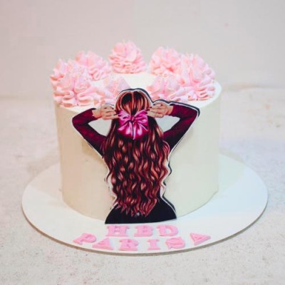 کیک دخترانه بزرگسال بهاری