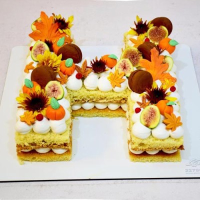 کیک حروف سابله پاییزی 