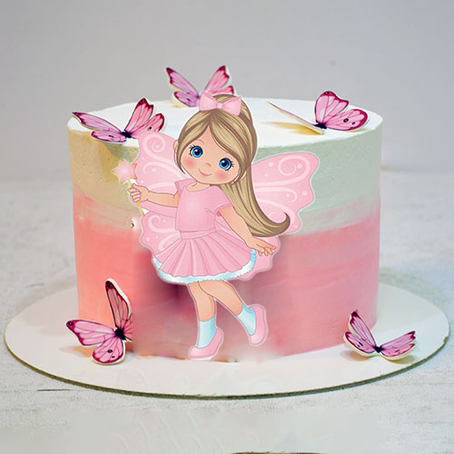 کیک روز دختر پروانه ای