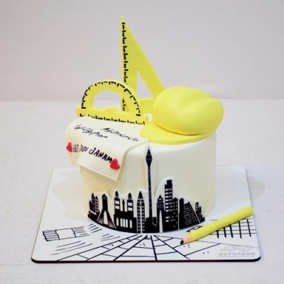 کیک مهندس عمران 