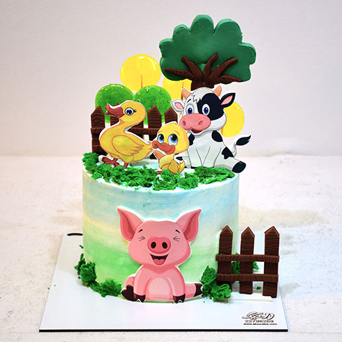 کیک حیوانات مزرعه