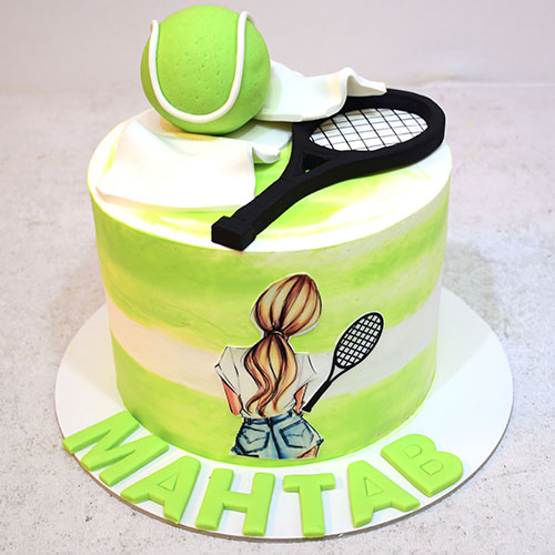 کیک دخترانه تنیس