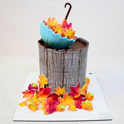 کیک لاکچری پاییزی 