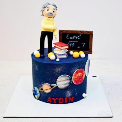 کیک انیشتین دانشمند فیزیک