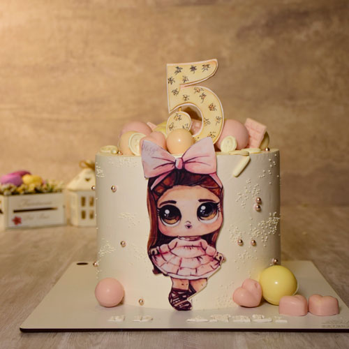 کیک دخترانه Lol صورتی 