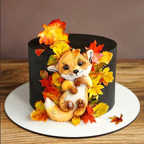 کیک پاییزی روباه مهربون