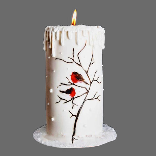 کیک یلدایی شمع