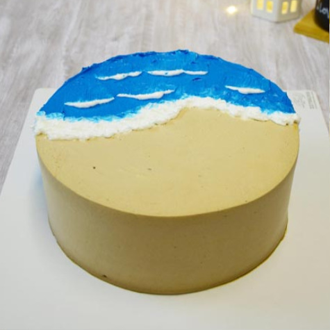 کیک خامه ای ساحل