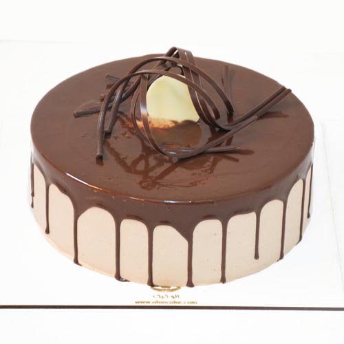کیک خامه ای شکلاتی رشته ای 