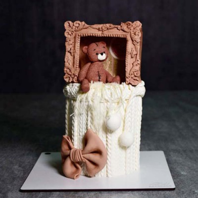 کیک تدی فانتزی و قاب