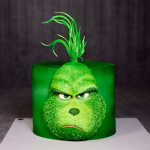 کیک گرینچ چهره 