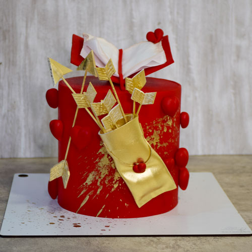 کیک دفتر عشق عاشقانه 