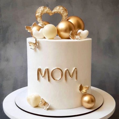 کیک روز مادر توپک طلایی