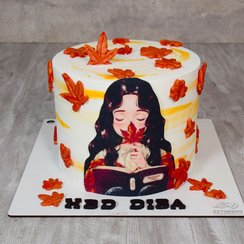 کیک دخترانه پاییزی کتاب 