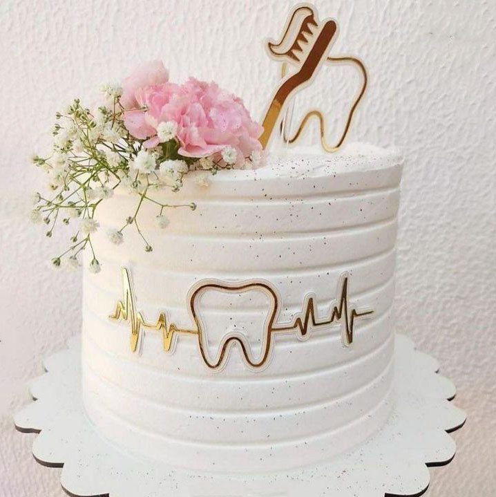 کیک دنداپزشک خامه ای 