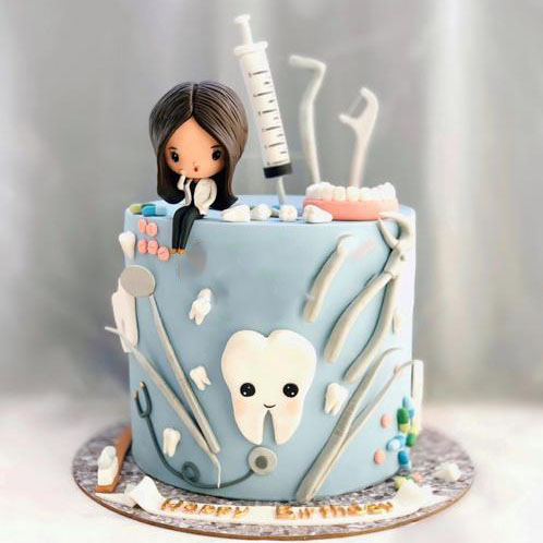 کیک دندانپزشکی زنانه 