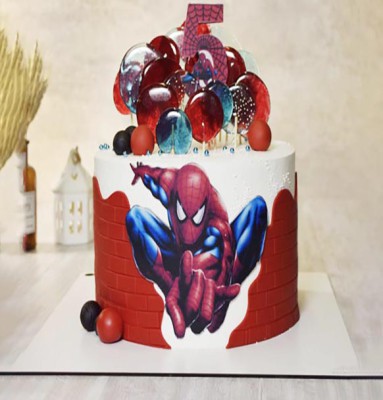کیک مرد عنکبوتی قرمز