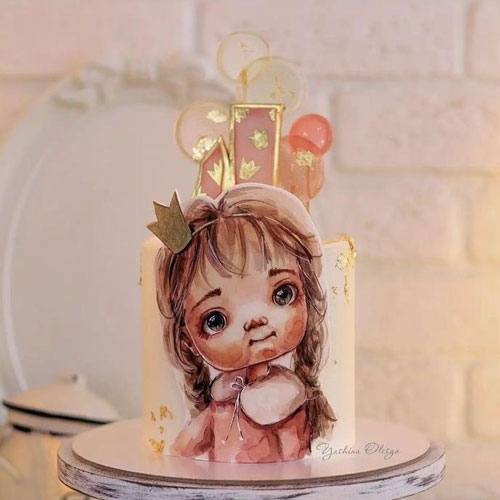 کیک روز دختر کودکانه
