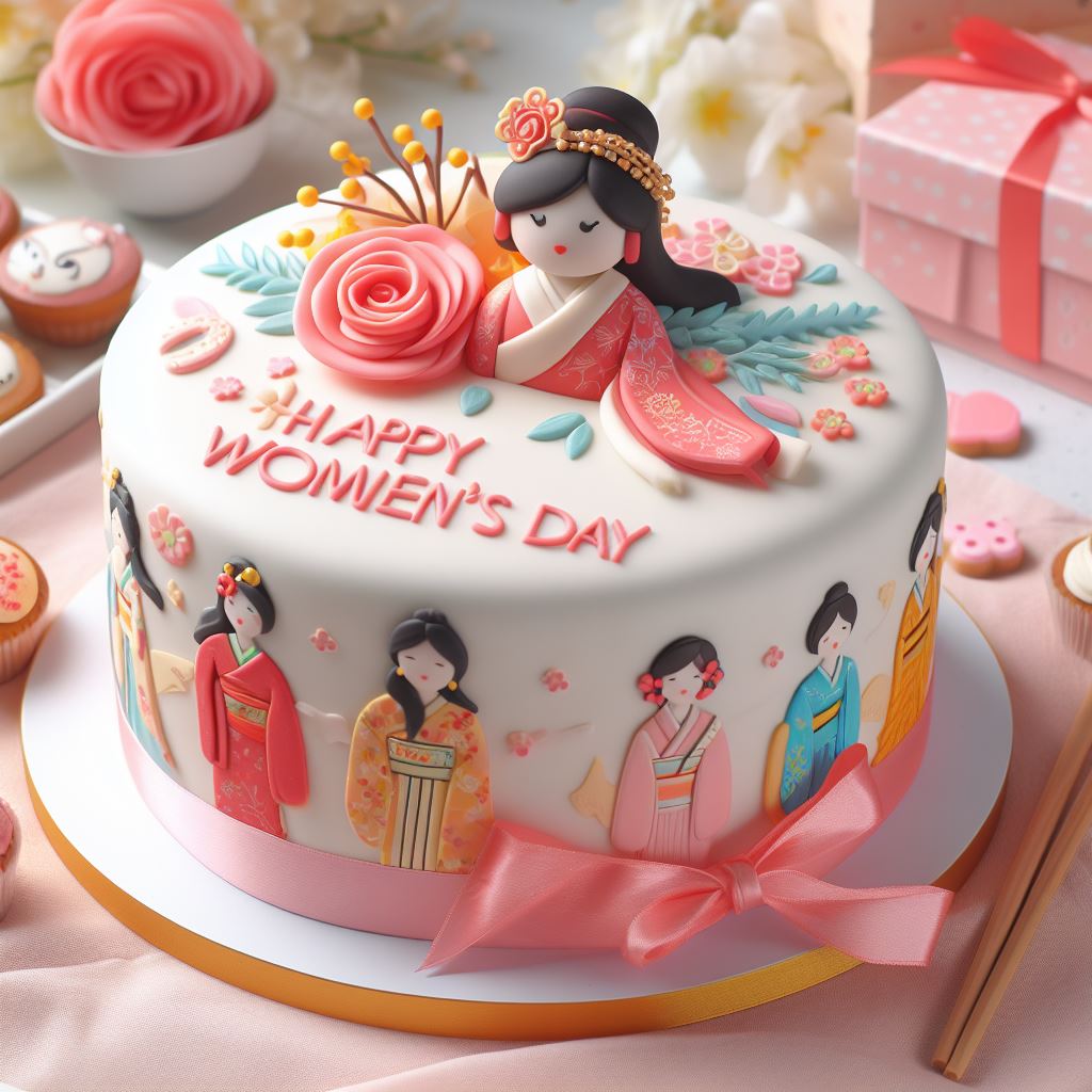 کیک روز زن چینی